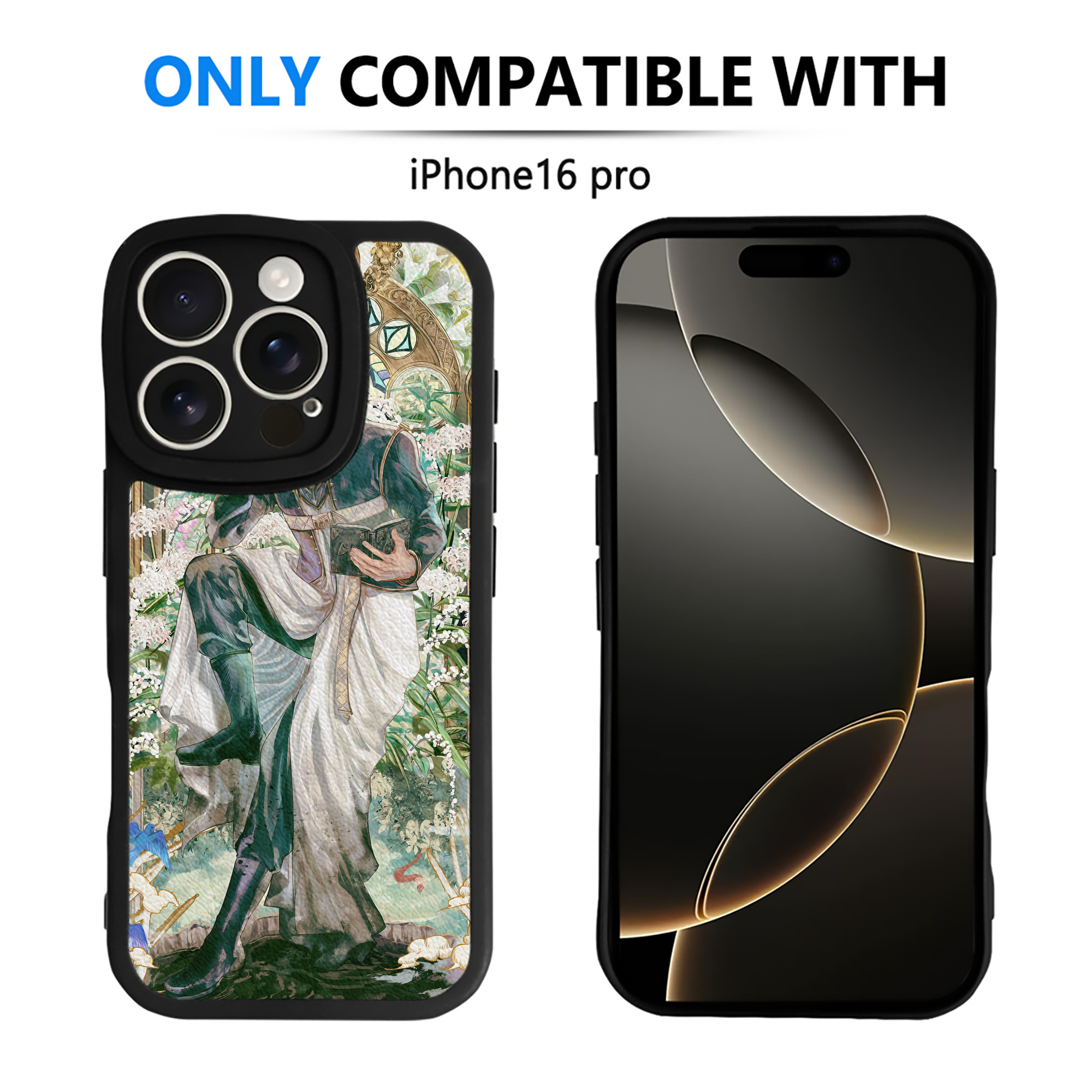 （画像用） 葬送のフリーレン Frieren 【iPhone 16シリーズ対応】シリコンスマホケース（レザー調） 材質：シリコン